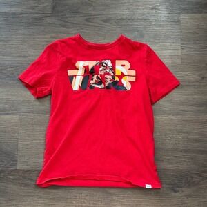 Gap Kids Star Wars Darth Vader Graphic Tee Red Short Sleeve Shirt Boys Size L 10